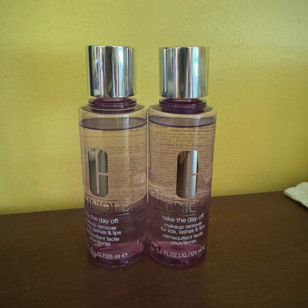 NWT Clinique SET OF 2 Take The Day Off Makeup Remover For Lids, Lashes & Lips - Picture 4 of 5